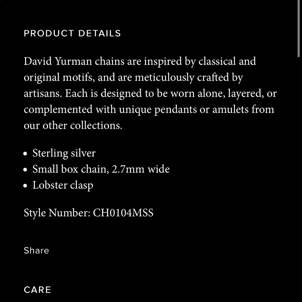 * DAVID YURMAN - Chevron Cross with Box Chain Necklace - Picture 11 of 13